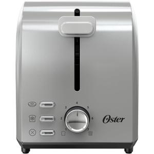 Oster 2-Slice Toaster with Extra Wide Slots, Bagel Toaster, Stainless Steel