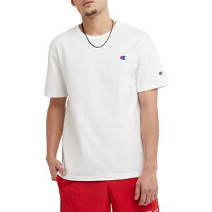 Champion Men's Heritage Tee, Big C Logo (White, S)