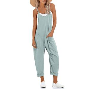 UNIANKIYA One Piece Jumpsuits for Women Casual Overalls Summer Rompers Trendy Jumpers Beach Vacation Outfits Travel Clothes S
