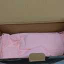 Litanika Twin/Twin XL Size Comforter Sets Pink - 5 Pieces Bed in a Bag Twin/Twin XL Bedding Comforter Sets, Solid Lightweight Bed Set with Comforter, Sheets, Pillowcase & Sham