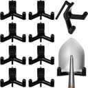 10 Pcs Tool Hooks Compatible with Plastic Shed Hanger, ABS V-Shaped Shed Hooks Multi Purpose Power Tool Hangers Holder Organization for Garden Tools Saving Space