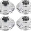 Oil Bath Dust Caps Compatible with Dexter 6k - 8K 8-218, 8-219 General Duty Axles Built After 1989 for Dexter 6K 7K 8K 2.75" Threads Trailer Axle Plastic Cover 21-35 23-29 Oil Caps K71-038-00 (4PCS)