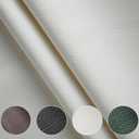 Faux Leather Fabric by The Yard Marine Vinyl Fabric 55" W Durable Outdoor Upholstery Fabric Waterproof PU Leather for Crafts Furniture Handbag DIY Sewings Earrings Decor (1 Yard, White)