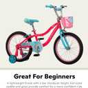 Schwinn Elm Bike, 18 Inch Bike for Kids Ages 5-9, SmartStart Ergonomic Design for Kids, Adjustable Seat Grows with your Child, Rear Coaster Brake and Front Caliper Brake, Training Bicycle