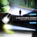 Kmivo Rechargeable LED Flashlights High Lumens - 990,000 lm Super Bright Flash Light with 6 Modes, Adjustable Light, Powerful Handheld Linternas for Home, Camping2 Packs