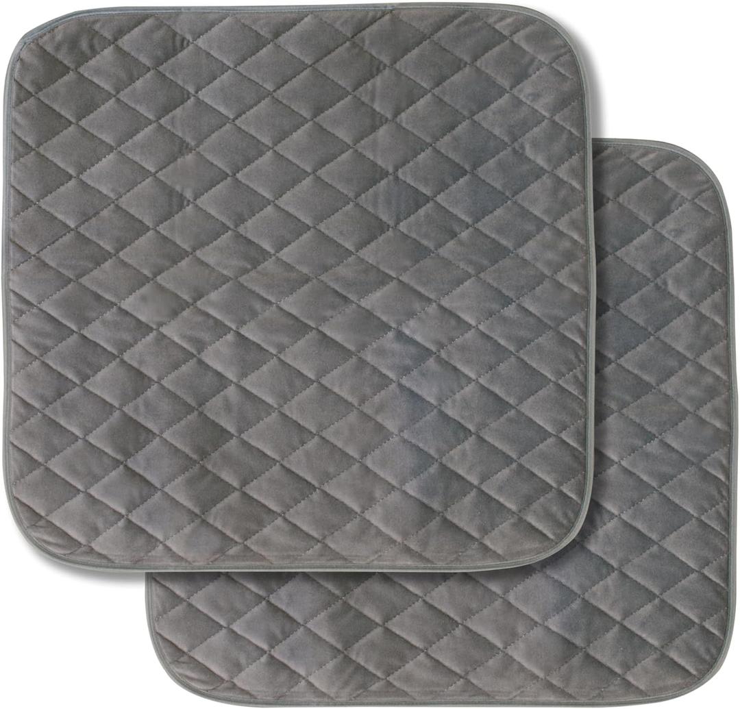 ViDava's Waterproof Chair Pads for Elderly Incontinence - Reusable & Washable, Fits Recliners, Seats, Furniture, Beds - Leak Proof & Absorbent Urine Protector for Men, Women, Adults (Gray) (Grey)