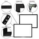 HSK A2 Artist tracing Light Box Copy Table 12V2A Adapter Dimmerable 5000 Lux Lock/Unlock Button Artcraft Light Pad for Tatto Drawing, Sketching, Animation,Diamond Painting