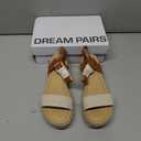 DREAM PAIRS Women's Platform Espadrilles Wedge Sandals, Comfortable Open Toe One Band Sandals for Women Dressy Casual Summer, Size 6