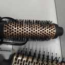 Hair Dryer Brush Set, Multifunctional Hot Air Brush for Salon Blowouts, Negative Ion Technology & Quick Drying, Shiny and Less Frizz, Blush Gold