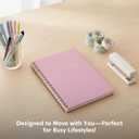 2 x Blue Sky Undated Planner Calendar, 5 x 8 Weekly View Organizer, Twin-Wire Binding, Flexible Cover, Blank Notes Pages for Goal-Setting and Productivity (Imperial Rose, 5" x 8")