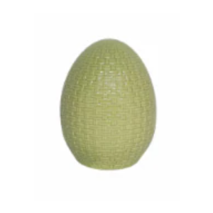 Holiday Home Ceramic Egg Green, 6.1