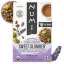 Numi Organic Sweet Slumber Tea, 16 Herbal Tea Bags, Caffeine Free (EXP 05/01/27)