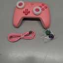 8Bitdo Ultimate 2C Hall Effect Joysticks Bluetooth Controller with Remappable L4/R4 Bumpers, 6-axis Motion Control, Rumble Vibration and Turbo Function for Switch/Switch 2 (Pink)