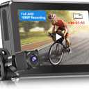 PARKVISION Bicycle Rear View Camera Recorder, 1080P Handlebar Bike Camera with 4.3'' HD Monitor, 110 Angle View, Night Vision, Backup/Front View Camera for Mountains,Ebikes