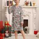 rrhss Boys Fleece Robe Kids Casual Printed Plush Hooded Bathrobe Winter Warm Soft Fuzzy Sleepwear