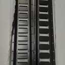 2ft E Track Rails 4 Pack Tie Down Etrack with Powder-Coated Steel e-track for Garages, Workshops e track accessories (Black)