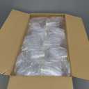 Lullaby 40pcs Plastic Glasses with Gold Rim, 12oz Clear Disposable Cups for Champagne Whiskey Cocktail, Perfect for Parties, Weddings and Daily Use