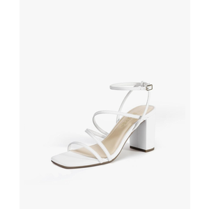 DREAM PAIRS Women's Heels Chunky Block Strappy Square Open Toe Ankle Buckle Heeled Sandals Wedding Party Dress Shoes Indie Size 8