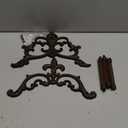 Cast Iron Garden Hose Holder, Wall Mount Hose Storage (Brown)