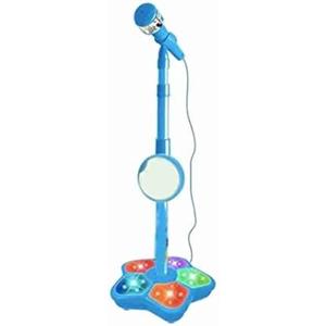MOUMOUTEN Students Microphone, Microphone with Stand, Toddler Microphone Stand with Light, Microphone for Singing Family Kindergarten Performance Easy Carrying Gifts for Kids