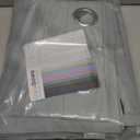 ChrisDowa 100% Blackout Curtains for Bedroom with Black Liner, 2 Thick Layers Total Blackout Thermal Insulated Grommet Small Window Curtains 54 Inch Long 2 Panels Set (Light Grey, 52 x 54 Inch)