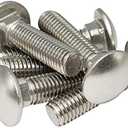 1/2"-13 X 1 (10pc) Carriage Bolt Square Neck Type 18-8 Stainless by SANTIE