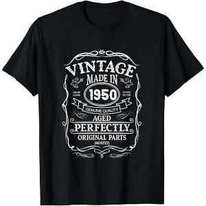 58th birthday, retro Vintage Design, man, woman 1950 T-Shirt Medium