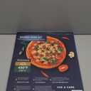 Pizza Pan - 14 Inch Nonstick Pizza Pan for Oven with Widen Handles for Cooking, Baking, and Grilling - Durable, Even Heating, Long-Lasting Kitchen Cookware (1, Black)