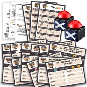 Office Friendly Feud Quiz, Family Feud Quiz, Office Party Games, Team Building Games, Feud Trivia Quiz (With 2 Buzzers)