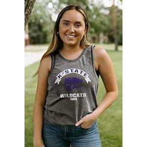 Blue 84 NCAA Womens NCAA Officially Licensed Women's Tank Top Burnout Vintage Scholar (X-Large, Team Color)
