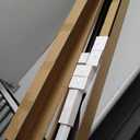Heavy Duty Bypass Sliding Closet Door Track Hardware 48", 4 FT Aluminium Pocket Door Track Rail Set, Smoothly and Quietly, for 2 Door System,Black, XC40 48"-B