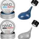 Magnetic Slime Putty, Magnetic Space Putty Slime with Upgraded Magnet Toys for Kids Adults, Fidget Toy Stress Reliever Puddy for Christmas Birthday Gifts Stocking Stuffers (2 Pack, Blue&Silver)