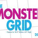 2024 Monster Grid Deluxe Wall Calendar