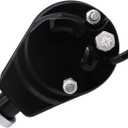 Black Saginaw Power Steering Pump P Series Power Steering Pump 5/8" Keyway Style Shaft Relacement for GM Vehicles GMC Chevrolet Chevy Buick Oldsmobile Pontiac