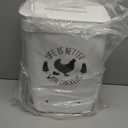 ‎Tgeyd Chicken Feeder and Chicken Waterer Set (3 Gallon/26 Pounds) - Hanging Automatic Chicken Feeder No Waste - Chicken Coop Accessories - Poultry Waterer