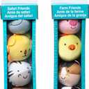 Melissa & Doug Rollables Safari and Farm Friends Infant and Toddler Toy 2-Pack