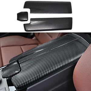 Interior Center Console Armrest Storage Box Panel Cover Trim for Mercedes Benz E Class W212 Accessories 2010-2015 and CLS W218 2012-2017 (Not Real Carbon)