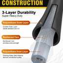 100ft Polyurethane Garden Hose, 5/8 in Lightweight Flexible Water Hose with Swivel Fittings, All-Weather, No-Kink Memory, Commercial Duty, Perfect for Home and Commercial Applications