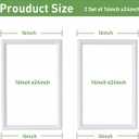 Pre Cut Wall Molding Kit, 2 Set 16" x 24" Wainscoting Panels, Ready-to-Assemble Door Trim Molding, Paintable Wall Moulding Panel for Interior Walls Door Picture Frame