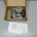 Amazon Basics Victorial Door Lever, Passage, Matte Black, 1-Pack