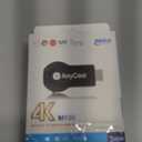 4K/1080P Anycast M100 Wireless Display Adapter, SmartSee WiFi Display Dongle HD Screen Mirroring Dual Core H.265/HEVC Decoder HD TV Stick Without Switching Miracast Airplay DLNA Support 4K 1080P