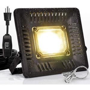 Relassy 150W Waterproof Plant Light, Outdoor Grow Light,Sunlike,Full Spectrum LED Grow Lamp,Without Noise,Ultra Thin,Heat Dissipation,for Seedling Growing Blooming Fruiting