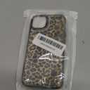 Compatible with iPhone 15 Case,Leopard So Cool for Woman Men Full Body Protective Cover Shockproof Slim Dopamine Designed Case for iPhone 15 6.1 in -Black Leopard Print