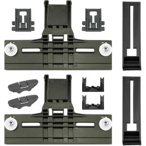 Upgraded W10350375 Dishwasher Top Rack Adjuster & W10195839 Rack Adjuster & W10195840 Arm Positioner & 10508950 Stop Clip & W10250160 Clip Lock, Replacement for Whirlpool Dishwasher Parts, 10 Pack