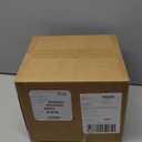 Nervure 100Pieces White with Gold Rim Plastic Plates - 7.5inch Disposable Gold Salad/Dessert Plate - White and Gold Plastic Plates Ideal for Wedding & Party