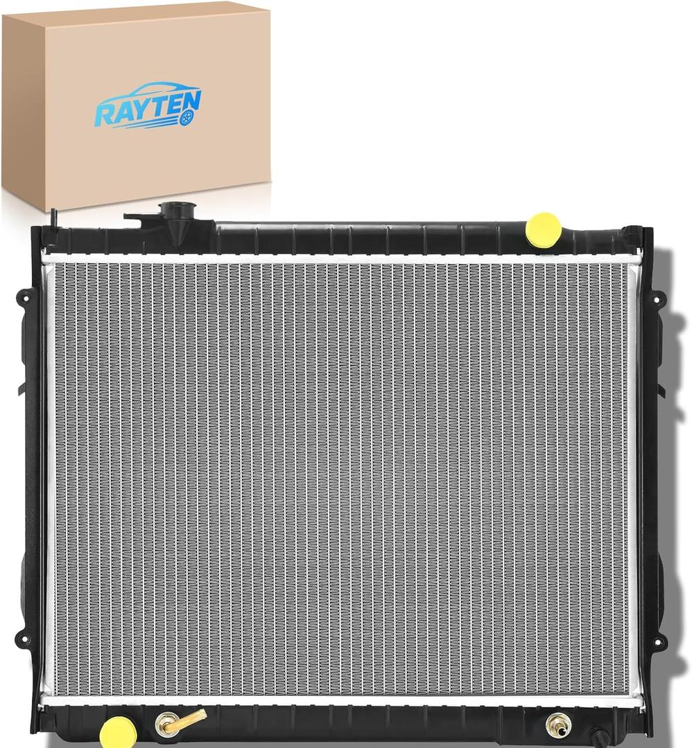 RAYTEN 1778 Engine Coolant Radiator Assembly Compatible with Toyota Tacoma 1995 1996 1997 1998 1999 2000 2001 2002 2003 2004, 2.4L 2.7L 3.4L, Manual Transmission, 18-5/8" Height, Not for 4WD