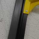 Squeegee Broom for Floor, 18'' Heavy Duty Rubber Wiper with 60'' Long Handle for Bathroom Tile, Garage Concrete, Deck, Shower Glass, Window Cleaning (Yellow)