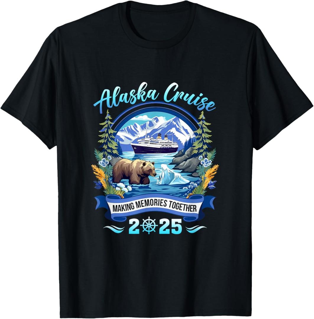 Matching Family Friends and Group Alaskan Alaska Cruise 2025 T-Shirt XL
