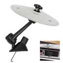 Car Drum Cymbal Air Vent Mini Drum Crash Cymbal for Music Lovers, Car Crash Cymbal, Universal Fit Vehicles (Silver)