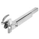 Commercial Door Push Bar Panic Exit Device with Exterior Lever - 31.5/80cm Stainless Steel Panic Bars for Exit Doors, Emergency Exit Panic Door Hardware for 32-48 Wood Metal Door, Silver